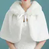 Chal de Boda Tejido para Novia Capa para Vestido de Boda Cheongsam Color Sólido Otoño e Invierno Abrigo Grueso Cálido Etiqueta Venta al por Mayor