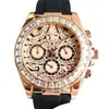 Reloj Cósmico Metro Daytona Seis Manecillas Multifuncional de Cuarzo Correa de Tigre 40mm Reloj Dai Shika