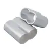 Cuerda Elástica Manga de Aluminio Remache de Doble Agujero Figura de Ocho Hebilla de Aluminio Hebilla de Fijación de Cuerda de Seguridad de Nylon Clip para Correa de Perro Anodizado