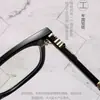 Gafas de Prescripción con Montura Negra y Diseño Tallado, Montura Grande, Efecto Adelgazante, Bloqueo de Luz Azul, Lentes Sin Graduación, Montura de Gafas Artística de Gama Alta para Viajero
