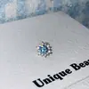 Cae la Primera Nieve en Invierno, Clavos para Hélice de Hueso de Oreja de Circonita de Copo de Nieve, Acero de Titanio con Rosca para Mujer, Pendientes Elegantes Diarios Sencillos de Nicho