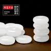 Pingente Fivela da Paz de Jade Afegão Branco Natural para Homens e Mulheres com Cordão Grátis, Pingente de Colar de Jade, Item Perfeito para Presente