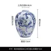 Jarrón de Cerámica Azul y Blanco con Pintura Dorada de Uvas de Jingdezhen, Florero de Cerámica Estilo Chino Nuevo, Decoración para Arreglo Floral de Sala de Estar, Venta al por Mayor
