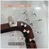Acessórios de Nail Art de Laço de Liga Estilo Francês, Strass de Cristal 3D, Gravatas Borboleta Brilhantes para Decoração de Unhas DIY, Venda por Atacado