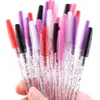 50 Piezas/Paquete Cepillo de Pestañas de Silicona Cepillo para Pestañas de Ojos Rodillo Palito para Pestañas Torre Portátil Color Cabezal de Cepillo de Silicona