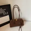 Bolsa de axila estilosa e única da Shuai Mi, nova coleção 2026, bolsa de ombro feminina, bolsa de mão fashion, grande capacidade, estilo bolsa de boliche