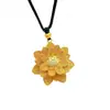Collar Colgante Flor de Arena Dorada Vietnamita Dropshipping en Vivo Collar con Colgante de Gota de Agua Cadena de Ola de Agua Venta al por Mayor para Influencers