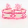 Pulsera Bordada Ojo del Diablo Estilo Europeo y Americano, Cinta Tejida Ojo de la Suerte Simple y de Moda, Pulsera de Muñeca DIY para Pareja