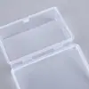 Caja Rectangular Pequeña Transparente de Plástico PP para Ferretería Digital, Arte de Uñas, Joyería, Empaque, Caja de Almacenamiento con Tapa abatible