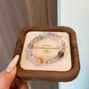 Pulsera de Cristal Amarillo Torre Natural Amatista para Atraer Riqueza y Suerte Laboral, Pulsera de Aguamarina, Cristal de Fresa para Atraer Amor para Mujeres