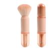 Set de Brochas de Maquillaje 4 en 1 Más Vendido Transfronterizo, Retráctil y Portátil, Lindo Set de Brochas Mini Rosa