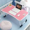 Escritorio de Computadora Plegable, Mesa Plegable para Ventana, Escritorio para Estudiante Junto a la Cama en Dormitorio, Móvil para Recámara, Antideslizante, Portavasos, Plegable