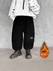 0265 Pantalones de Forro Polar para Niños Otoño e Invierno Estilo Nuevo Pana para Niños Pequeños Engrosados Pantalones de Invierno