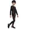 Body de Veludo Infantil Roupas de Treino Manga Longa Segunda Pele Secagem Rápida Roupas de Fitness Corrida Infantil Traje Quente Elástico