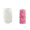 Molde de Silicona para Vela Cilíndrica con Hoja DIY Hecho a Mano Columna de Hoja de Arce Molde para Souvenir de Boda Difusor de Aromaterapia