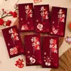 Fábrica de Sobres Rojos Casa Nueva Sello Dorado Papel Rojo Rígido Bolsa de Sobre Rojo para Casa Nueva y Mudanza, Especial para Regalar