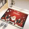 Tapetes Navideños de Dibujos Animados Transfronterizos, Felpudos para Puerta de Entrada, Tapetes Quitapolvo para el Vestíbulo, Alfombras Decorativas con Ambiente Festivo, Dropshipping de Temu