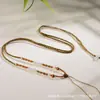 Cordón Colgante de Alta Gama Tejido a Mano para Artefactos Culturales, Accesorios de Cordón para Colgantes Thangka de Cera de Abeja, Cordón de Cuello de Jade Hetian, Suéter de Estilo Chino Nuevo