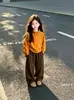 Conjunto de otoño para niña 2026 nuevo elegante estilo coreano casual pantalones anchos y sudadera conjunto de dos piezas