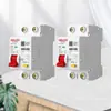 Disjuntor DZ47SLES protetor de fuga 2P doméstico 1P proteção contra fuga 63A 3P N disjuntor 4P chave de ar