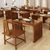 Nueva Mesa de Estudios Nacionales Chinos Mesa Antigua de Madera Maciza Clase de Entrenamiento Escritorio de Estudiante Ir Ceremonia del Té Mesa de Caligrafía y Pintura