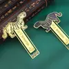 Marcador Plano de Metal Personalizado Zona Escénica Museo Hueco Soporte para Libros Estilo Chino Jindu Equivocado Tigre Fu Marea Nacional Marcador