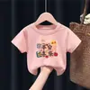2020# cuhk meninos e meninas roupas infantis camiseta de manga curta roupas infantis novo casaco de verão 100% algodão camiseta básica