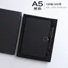 Cuaderno con Hebilla Redonda Estilo Nuevo Bloc de Notas para Reuniones de Oficina Negocios A5 Patrón de Tela Creativo Diario de Piel PU