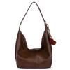 Bolsa de Ombro Grande Capacidade Cor Sólida Retrô Moda Nova Bolsa Transversal Tendência Superfície Macia Bolsa Tote Texturizada para Mulheres