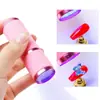 Lámpara de manicura herramientas para uñas suministros LED mini linterna perlas de lámpara de secado rápido portátil lámpara de fototerapia Esmalte de uñas pegamento