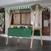 Barraca de Mercado Suporte de Exibição Barraca de Mercado Noturno Prateleira Carrinho de Flores Suporte de Exibição Promocional Carrinho de Barraca de Rua Móvel Dobrável