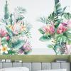 Nuevo FX-C217 Plantas Tropicales Verdes Hojas Verdes Flores Hogar Pared Sala de Estar Entrada Embellecimiento Decoración Adhesivo de Pared Autoadhesivo