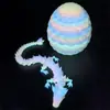 [Ventas Directas de Fábrica] Juguete Impreso en 3D Dragón de Cristal Completamente Articulado Móvil Dragón de Huevo Colorido Regalo Adornos Hechos a Mano