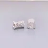Plata de Ley S925 Cuentas Cilíndricas Espaciadores de Agujero Grande Zirconia Incrustada en Oro Material de Accesorios de Plata para Pulseras DIY