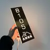 Placas Luminosas de Porta em Aço Inoxidável para Pousadas, Hotéis, Salões de Beleza, Quartos Privados, Placas de Número de Porta, Placas de Identificação para Spa de Pés