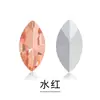 Strass Pontiagudo Fundo Plano Olho de Cavalo Cristalizados Prateados Genuínos Transfronteiriços Adesivos de Cristal Acessórios para Joias DIY Capa de Celular Arte de Unhas Strass de Vidro