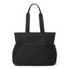 Bolsa Tote de Ombro Simples Tendência de Primavera Grande Capacidade para Trabalho e Viagem Design em Nylon Repelente à Água Bolsa de Mão Feminina