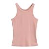 2023 verão nova cor sólida básico redondo pescoço colete feminino spice girls desgaste exterior interior slim fit regular top lote