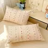 ¡Fresco y simple! Juego de ropa de cama de tres piezas 100% algodón Clase A para dormitorios estudiantiles, juego de cuatro piezas 100% algodón para dormitorios universitarios, incluyendo funda de edredón y sábana bajera