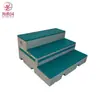 Plataforma de Plástico PE para Coro, Multifuncional, Móvil, Plegable, de Tres Niveles, Adecuada para Salones de Música Escolares