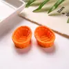 Mini Cesta Pequena de Bambu Resina Artificial Casa de Brinquedo para Crianças Cesta de Legumes Ornaments Acessórios DIY Props de Cena