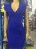 2026 Nuevo Estilo Europeo y Americano Comercio Exterior Elegante Ol Cuello en V Ajustado Ceñido a la Cintura Dobladillo Fruncido Vestido Bodycon"""