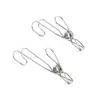 Pinzas de Cocina de Acero Inoxidable con Ganchos para Colgar, Pinzas de Fijación para Baño con Ganchos para Colgar Perchas a Prueba de Viento y Pinzas para la Ropa