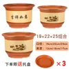 Maceta Grande de Cerámica, Maceta de Arcilla Morada, Maceta de Terracota para Orquídeas, Maceta Extra Grande de Cerámica Gruesa para Uso Doméstico para Clivia, Maceta de Pie para Bonsái