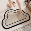 Yunduo Felpudo para Baño de Lodo Diatomeas Alfombrilla Absorbente Especial para Baño Alfombrilla de Pies de Secado Rápido Alfombrilla Antideslizante de Alta Calidad Alfombra de Baño