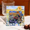 Imanes para Refrigerador de Pinturas Famosas del Mundo Pintura al Óleo Creativa Van Gogh Noche Estrellada Amanecer Impresionismo Arte Nórdico Ins Decoración Magnética