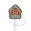 Tampa de palito de Natal personalizada transfronteiriça, capa de palito removível de silicone macio de desenho animado, plugue à prova de poeira, tampa de palito de silicone