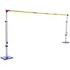 Soporte de Salto de Altura de Aleación de Aluminio para Competición Equipamiento Escolar de Atletismo Barra de Salto de Altura Tapete de Esponja Movible Elevable