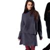 Suéter Moda Casual Transfronteiriço Europeu e Americano Outono e Inverno 2026 Novo Cor Sólida Multicor Elegante Gola Redonda Conjunto para o Dia a Dia