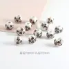 Acessórios para Joias DIY 8mm Contas de Cerâmica Azuis e Brancas Materiais para Colar Feitos à Mão Contas Peroladas Aplique de Jingdezhen Contas de Cerâmica